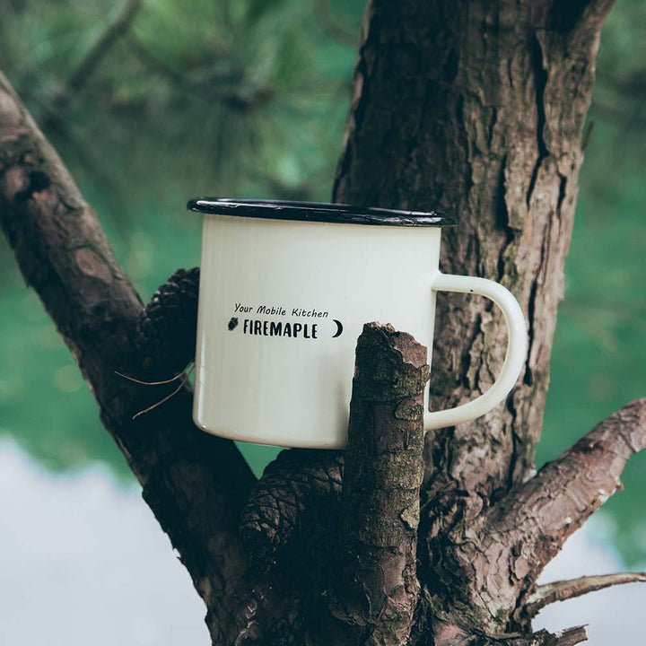 Fire Maple Coral Enamel Mug 350 mL