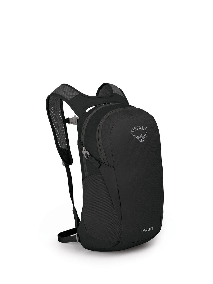 Osprey Daylite daypack in Black, white-background side view