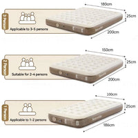 Matelas gonflable surélevé en PVC à pompe intégrée Naturehike (taille double)
