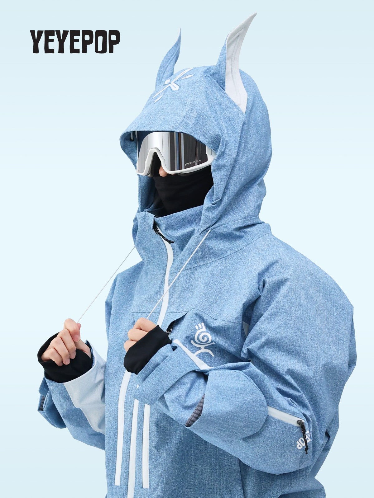 YEYEPOP Denim Doberman 3L Insulated Snow Jacket & Pants - Unisex
