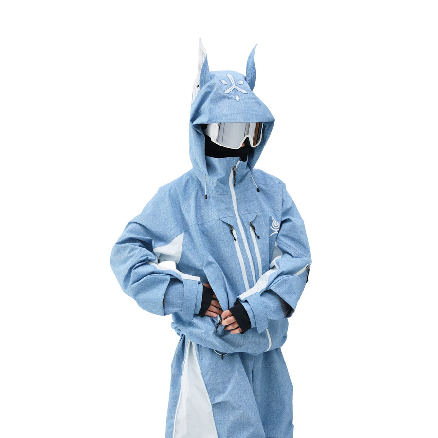 YEYEPOP Denim Doberman 3L Insulated Snow Jacket & Pants - Unisex