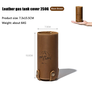 Mobi Garden Cowhide Butane Gas Cylinder Protector
