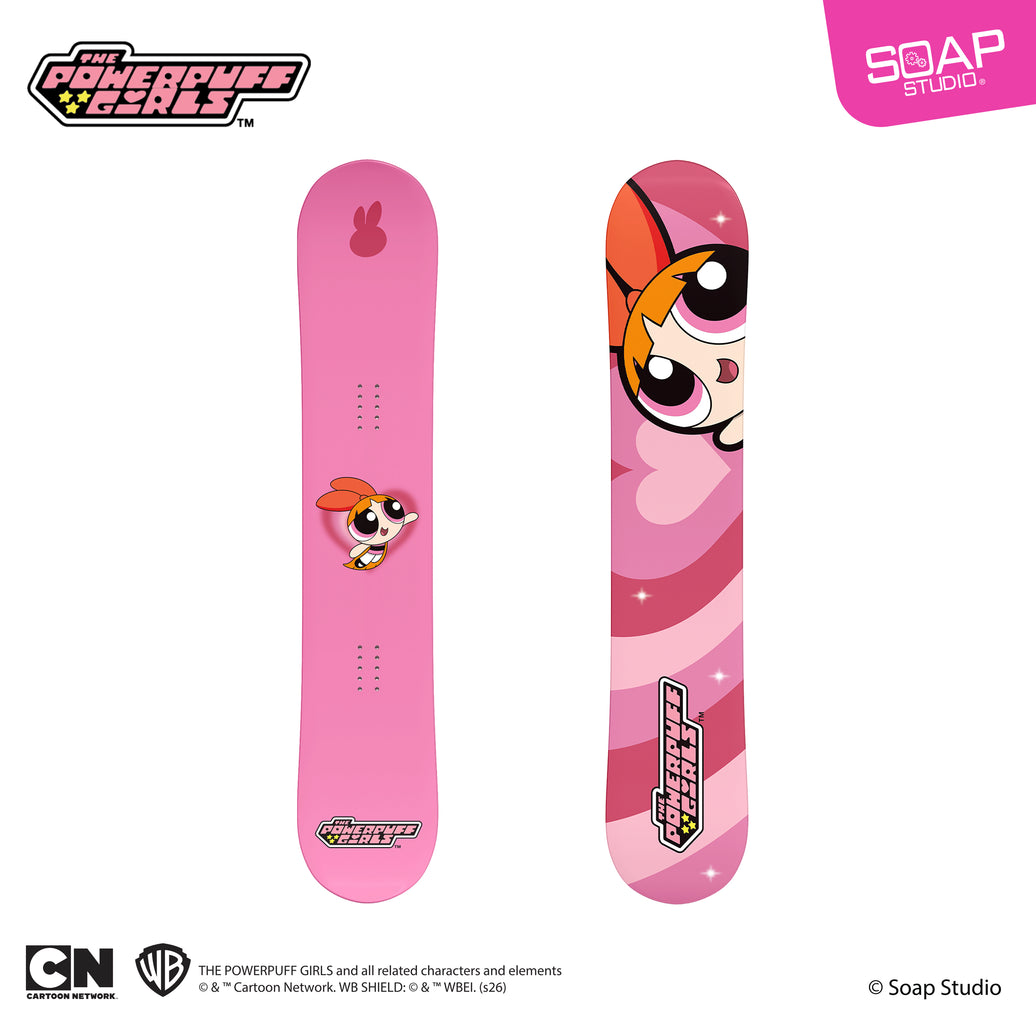 Gee Snowboards × Powerpuff Girls Snowboard in Blossom — official product image