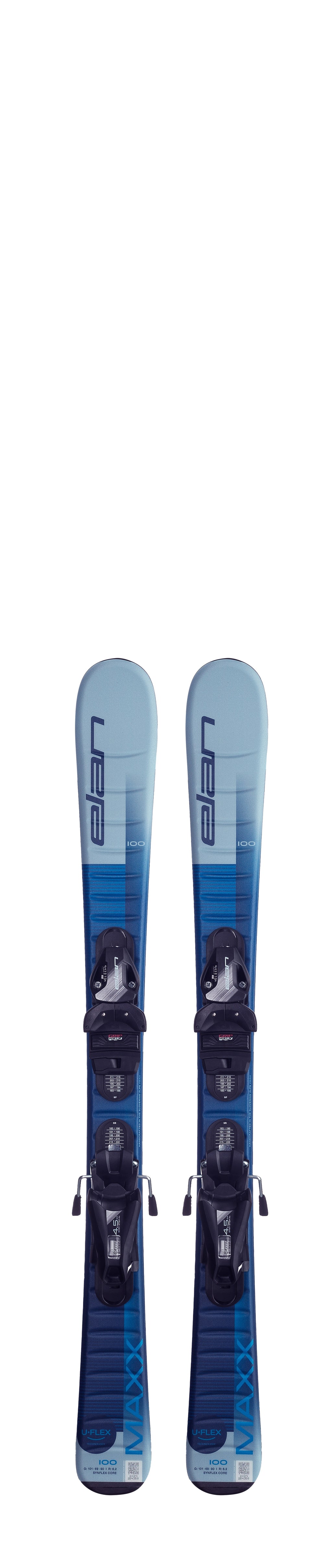 Elan Maxx Blue Junior Skis + EL 4.5 / EL 7.5 GW Bindings - Kids' - pair