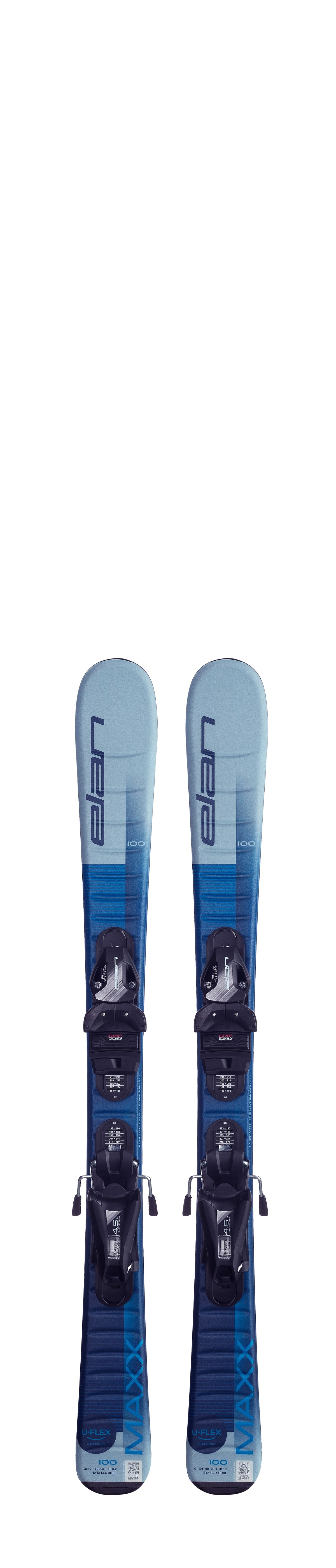 Elan Maxx Blue Junior Skis + EL 4.5 / EL 7.5 GW Bindings - Kids' - pair