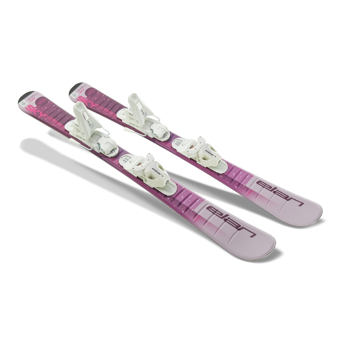 Elan Sky Junior Skis + EL 4.5 GW Bindings - Kids' - three-quarter view