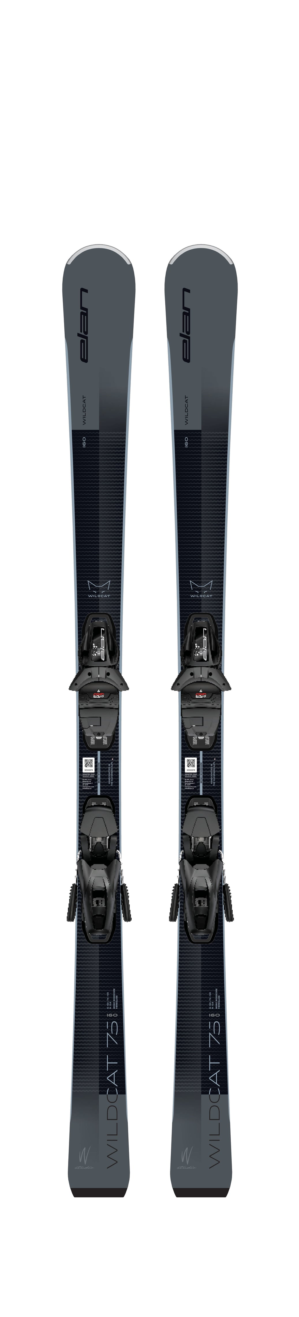 Elan Wildcat 75 Black Skis + EL 9.0 GW Bindings - Women's - pair