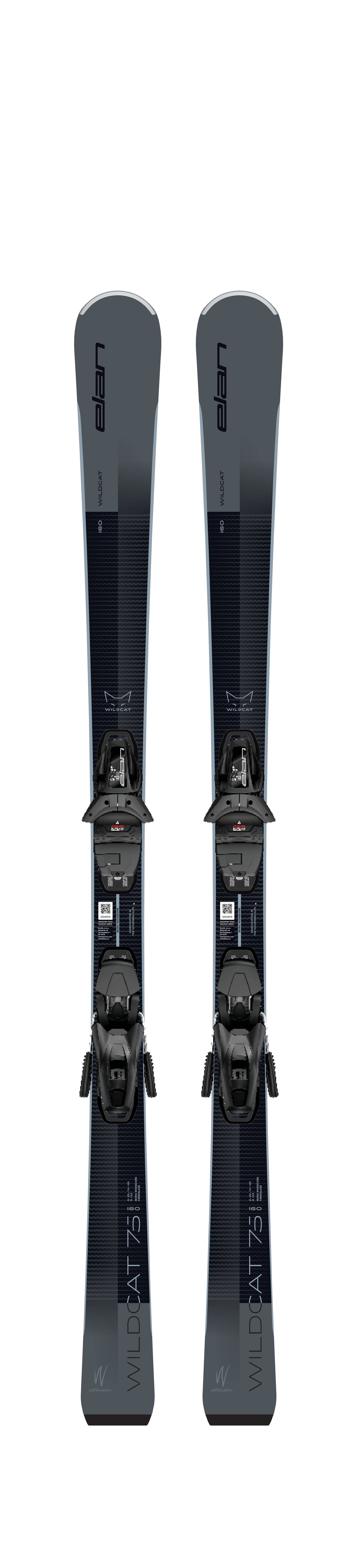 Elan Wildcat 75 Black Skis + EL 9.0 GW Bindings - Women's - pair