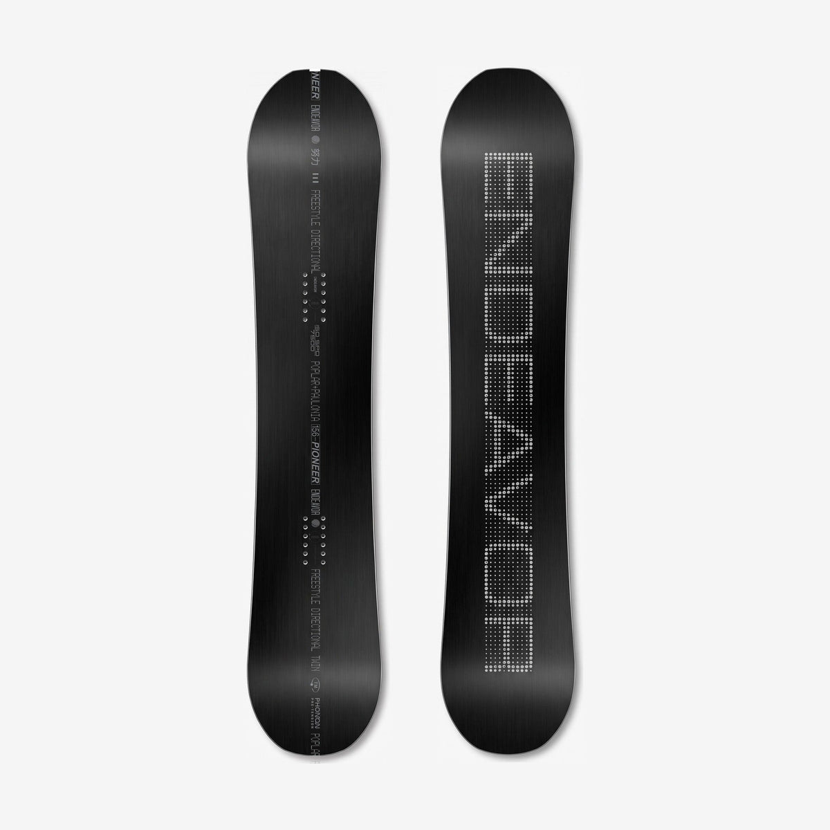 Endeavor Pioneer Snowboard - Unisex - top and base detail