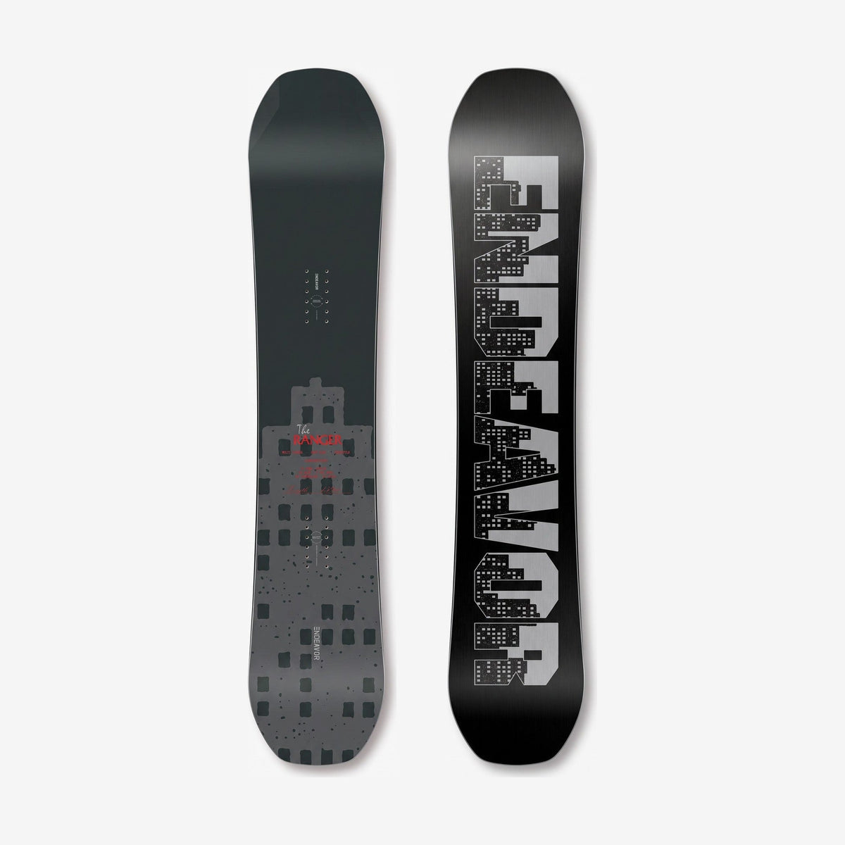 Endeavor Ranger Snowboard - Unisex - top and base detail