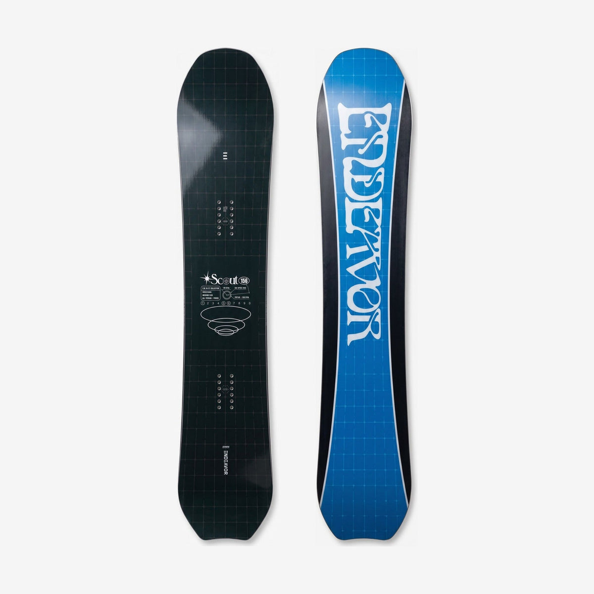 Endeavor Scout Snowboard - Unisex - top and base detail