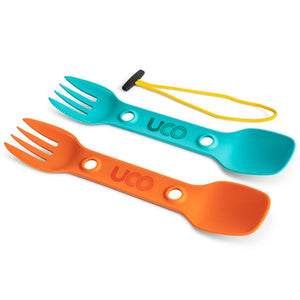 UCO Utility Spork 3-in-1 camping utensil with fork, spoon and serrated edge