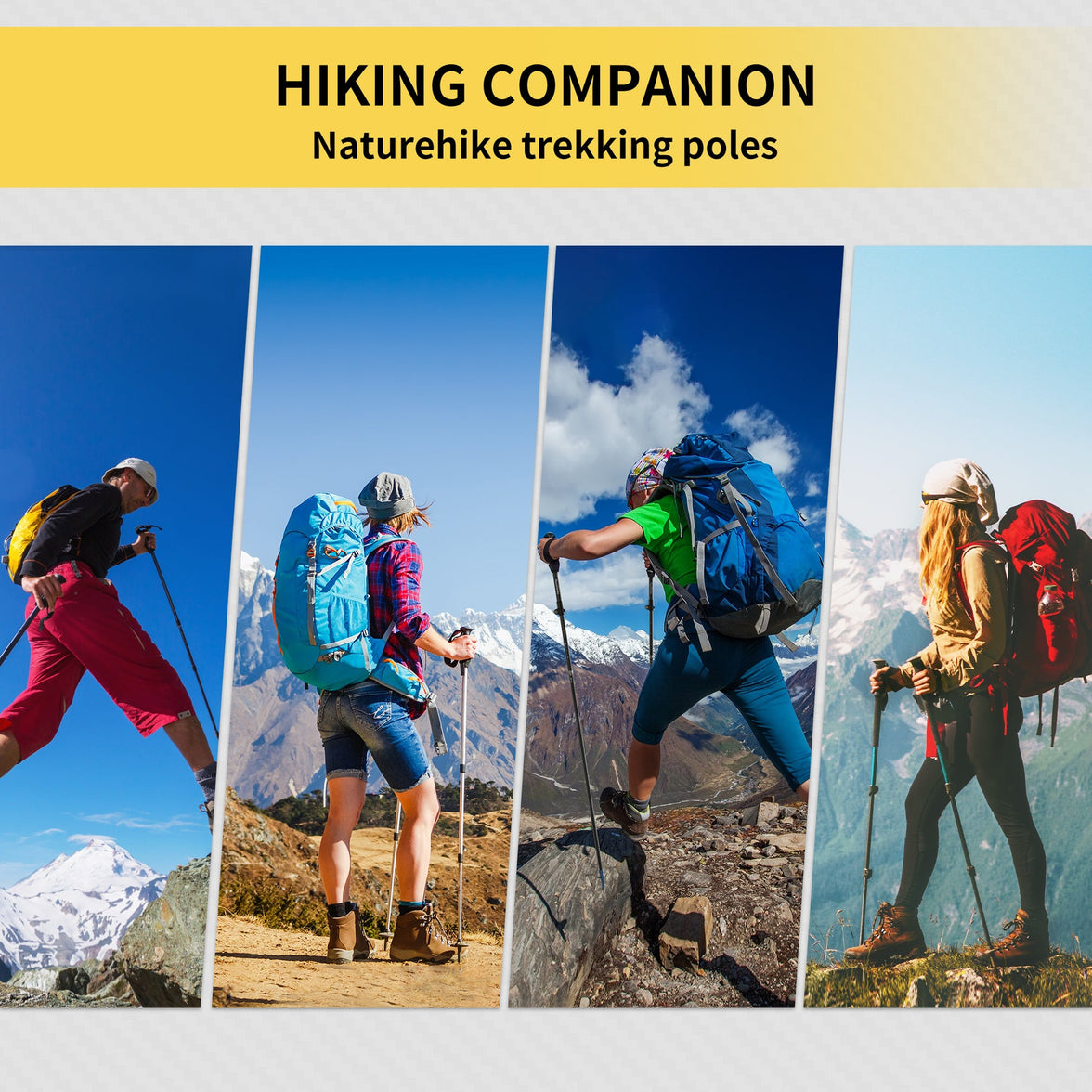 Naturehike Gale Terk EXT Full Carbon 5-section Adjustable Folding Trekking Pole