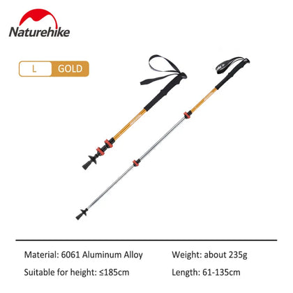 Naturehilke Qing Xue Base Three-Section  6061 Aluminum Alloy Trekking Pole
