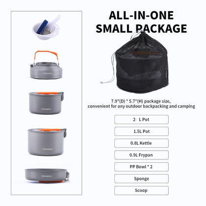 Fire Maple Feast 4 Aluminum Family Camping Cookware