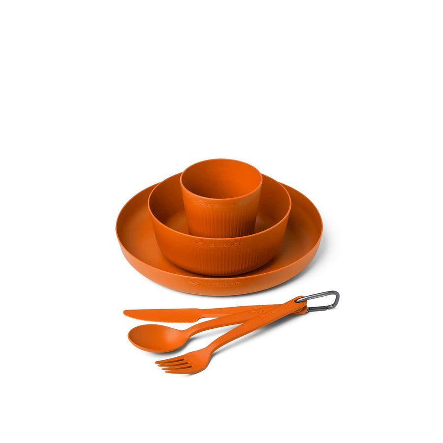 Camp Dinnerware Set - Burnt Orange