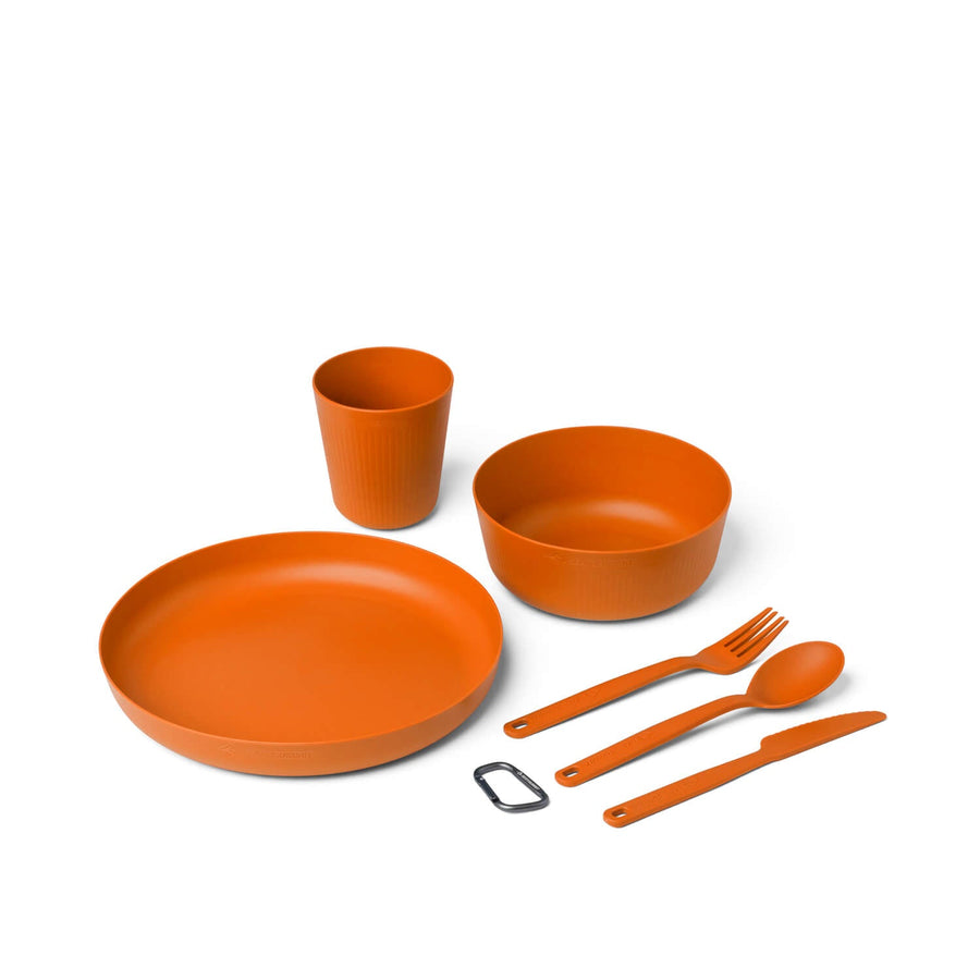Camp Dinnerware Set - Burnt Orange