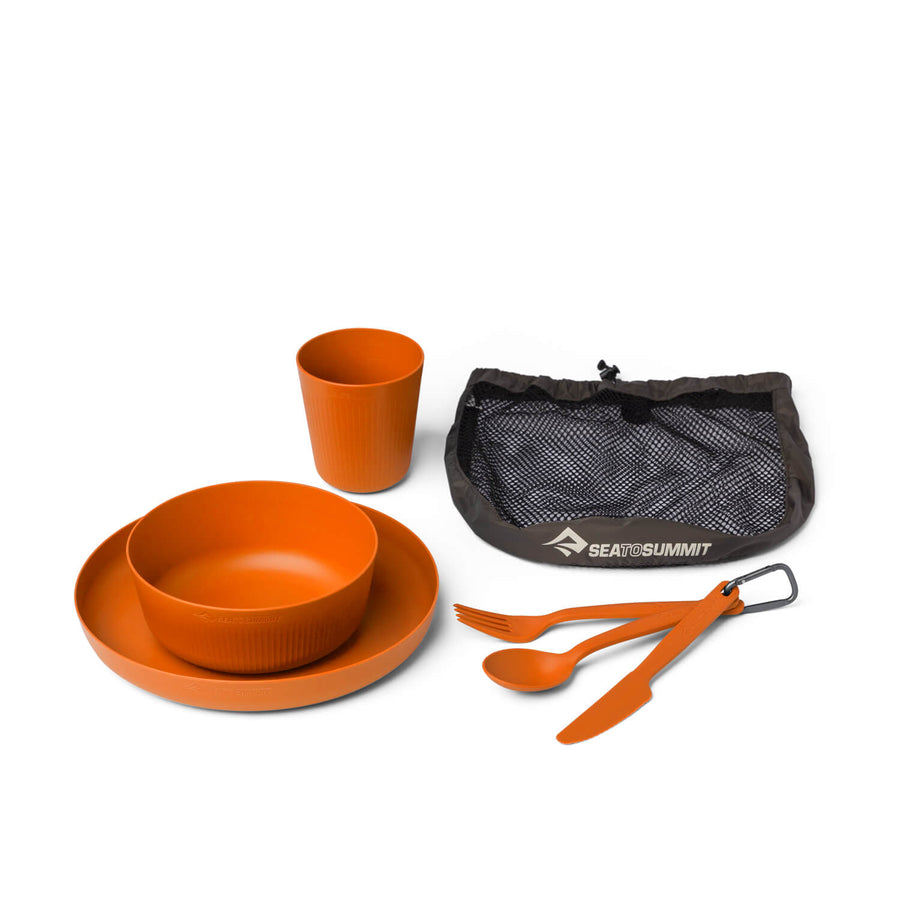 Camp Dinnerware Set - Burnt Orange