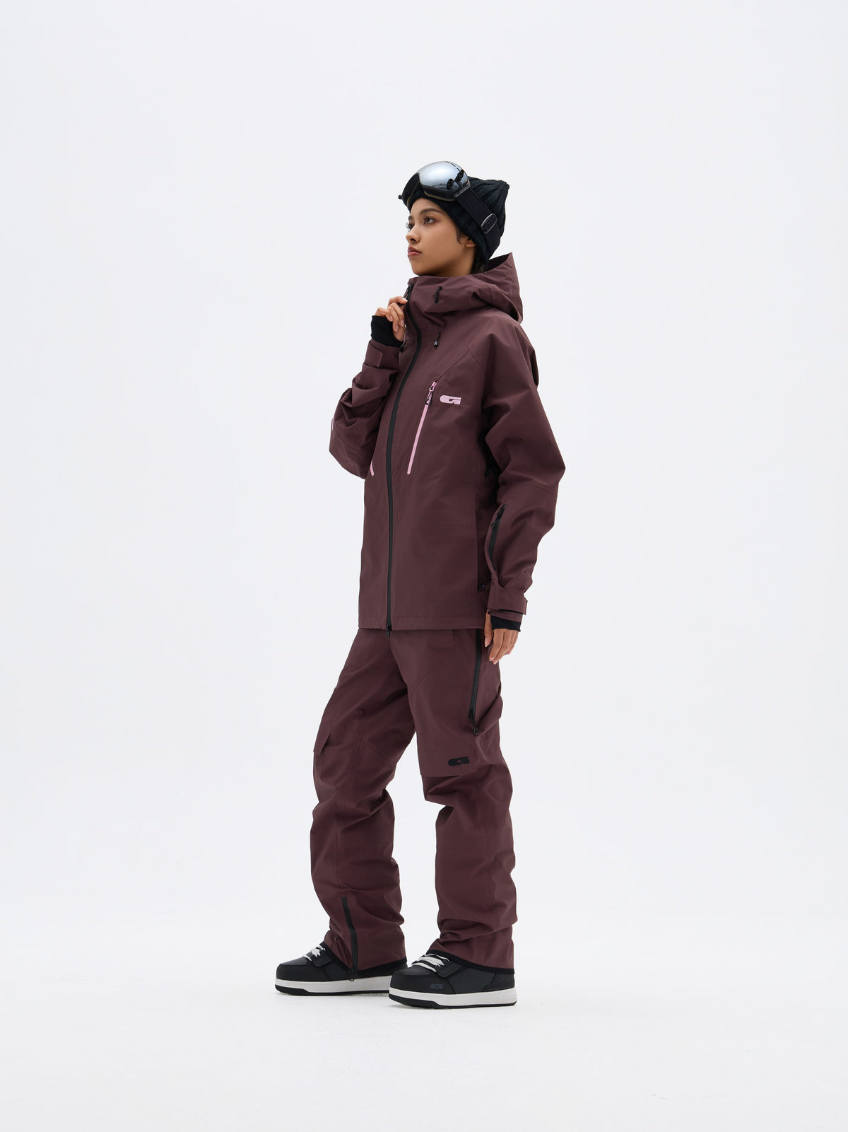 Gainax N1N 3L Snow Jacket — Cocoa Brown, on model