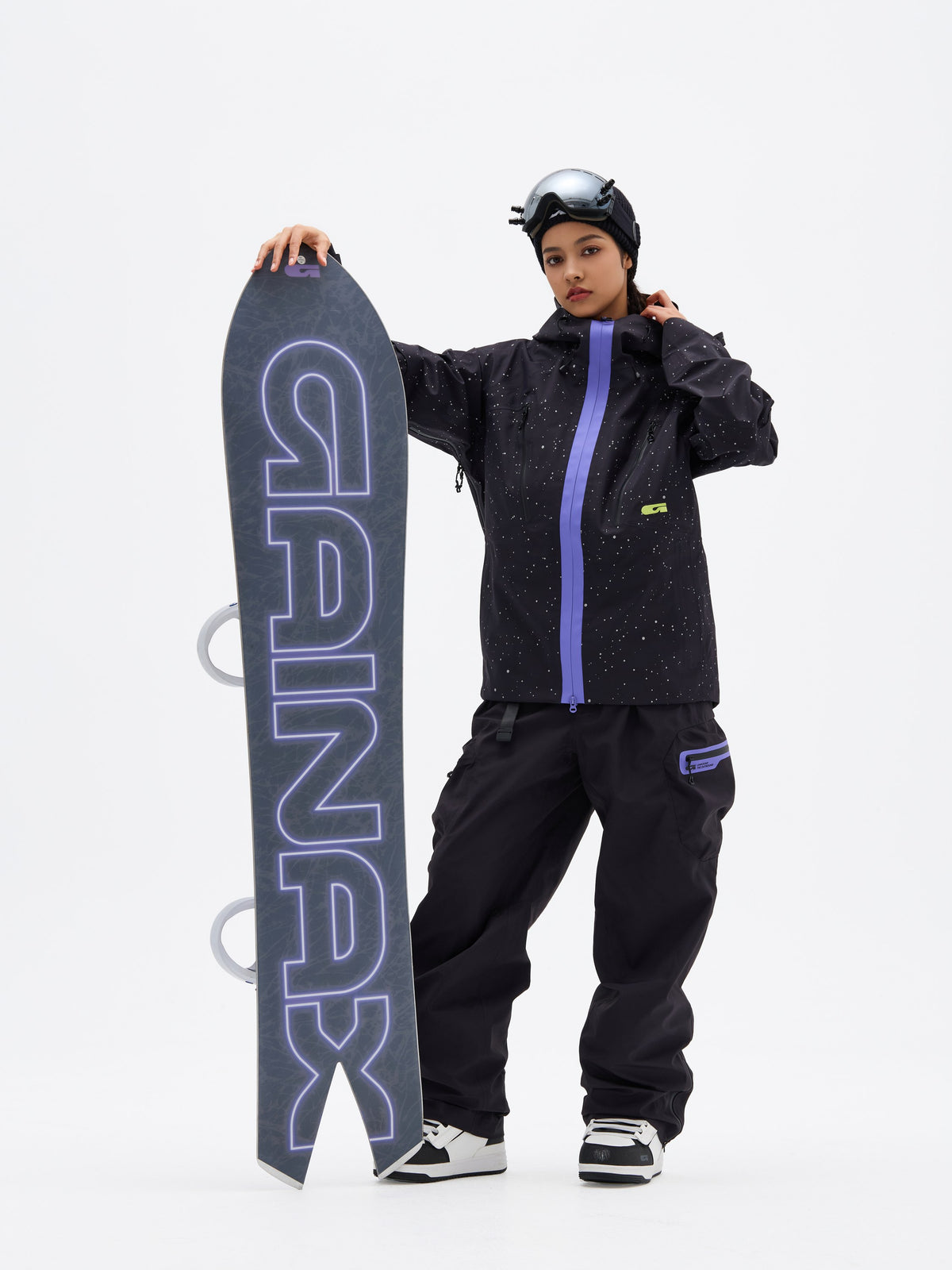 Gainax N2 Pro SC 3L Snow Jacket — Starry Black, on model