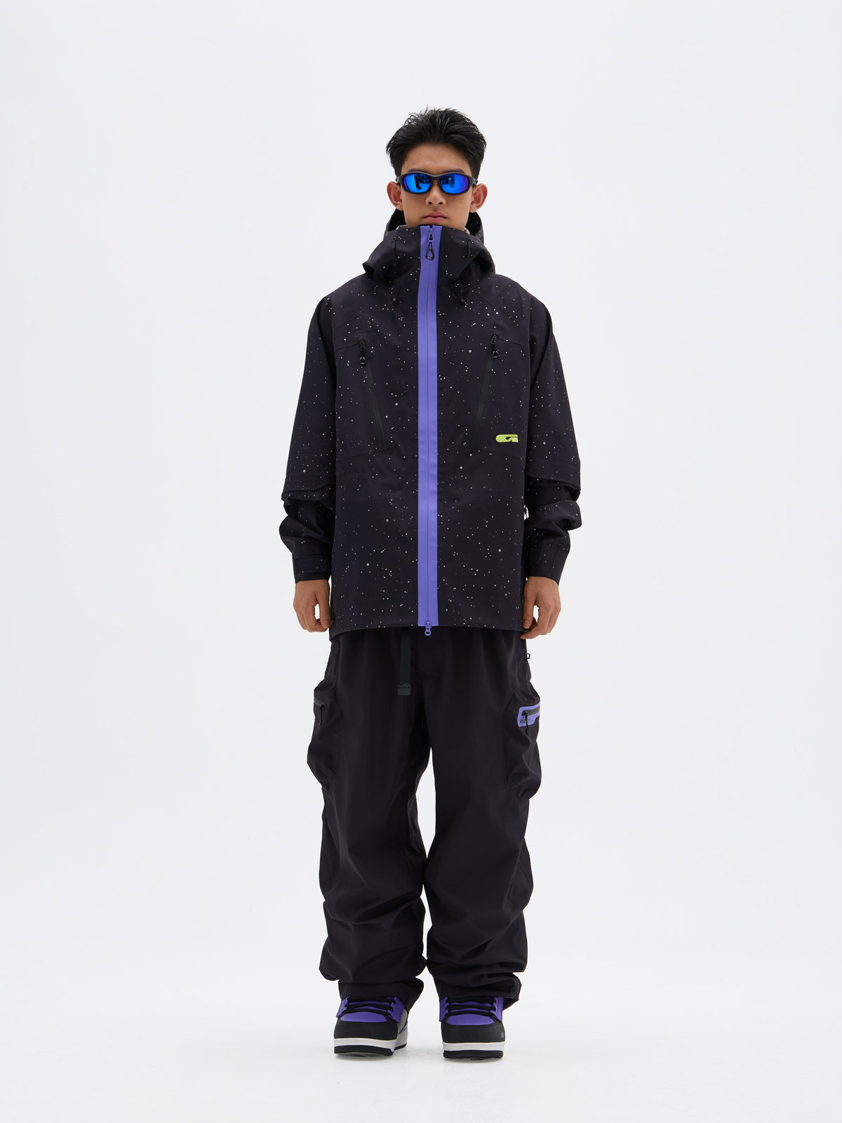 Gainax N2 Pro SC 3L Snow Jacket — Starry Black, on model