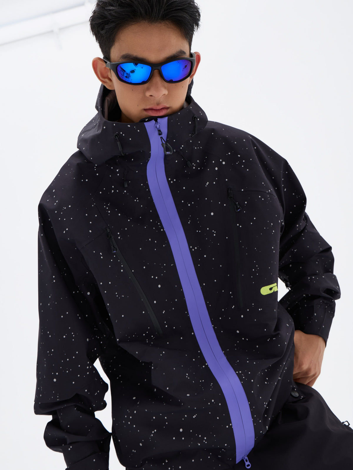 Gainax N2 Pro SC 3L Snow Jacket — Starry Black, on model
