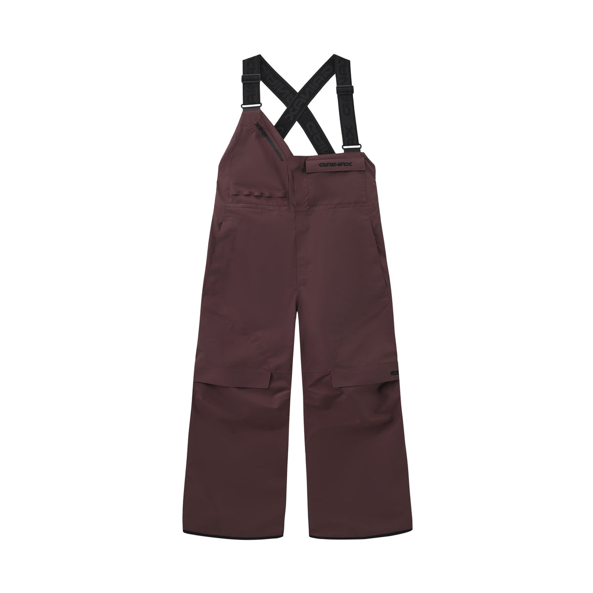 Gainax NT1 3L Snow Bibs — Cocoa Brown, front