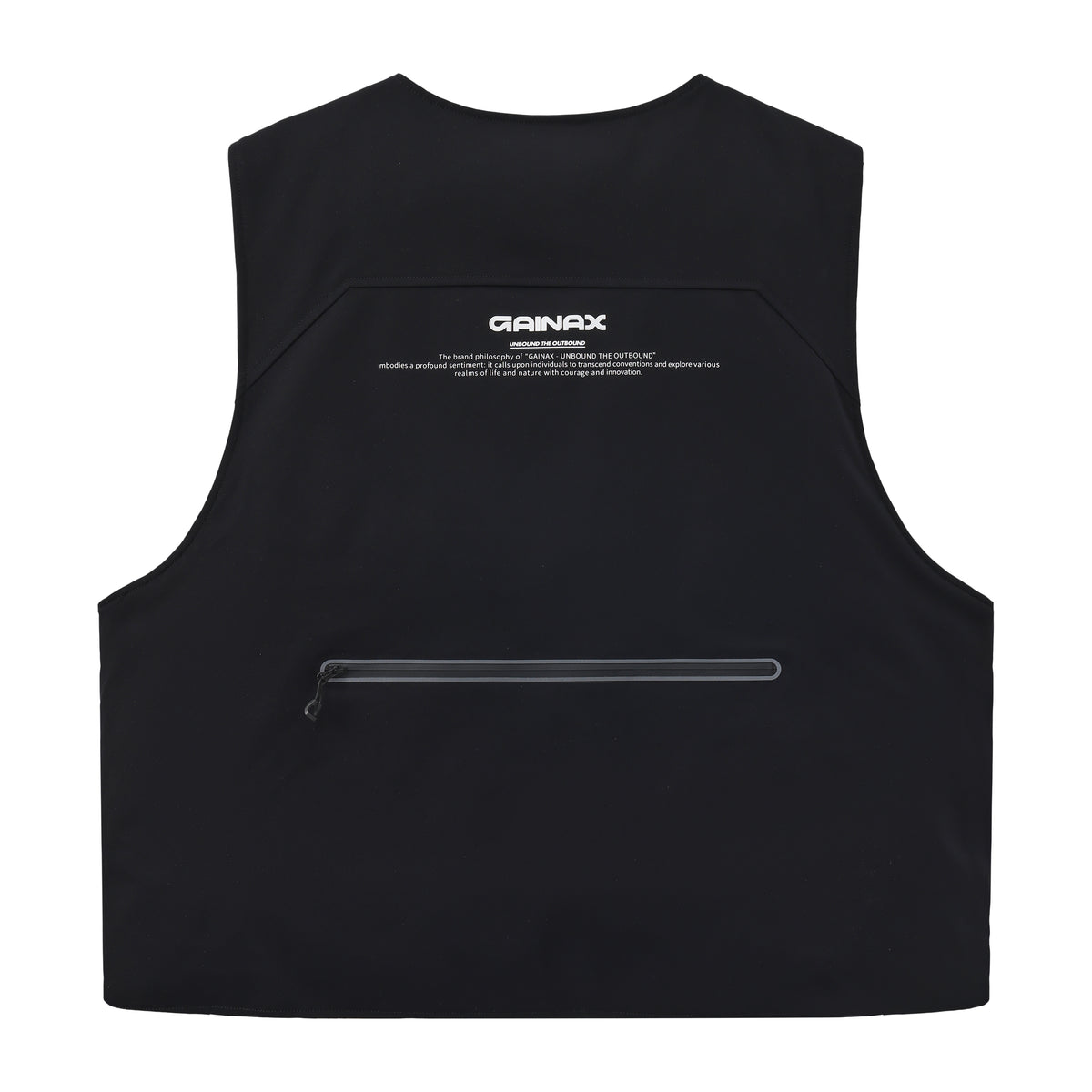 Gainax X7 3L Insulated Snow Vest — Ink Black, back