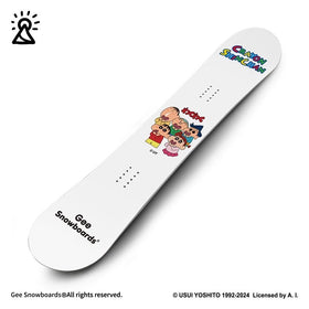Gee Snowboards × Crayon Shin-chan Futaba Kindergarten Snowboard - top sheet