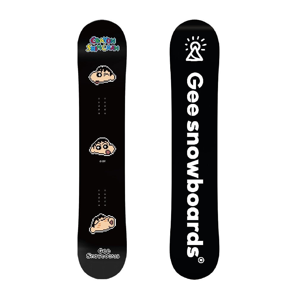 Gee Snowboards × Crayon Shin-chan Pixel Snowboard - top sheet