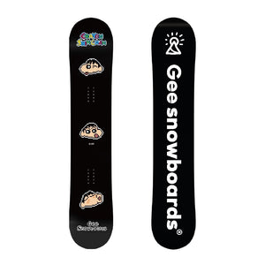 Gee Snowboards × Crayon Shin-chan Pixel Snowboard - top sheet