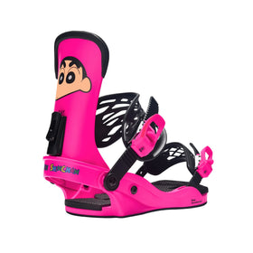 Gee Snowboards × Crayon Shin-chan Snowboard Binding - three-quarter view