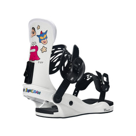 Gee Snowboards × Crayon Shin-chan Waniyama Snowboard Binding - three-quarter view