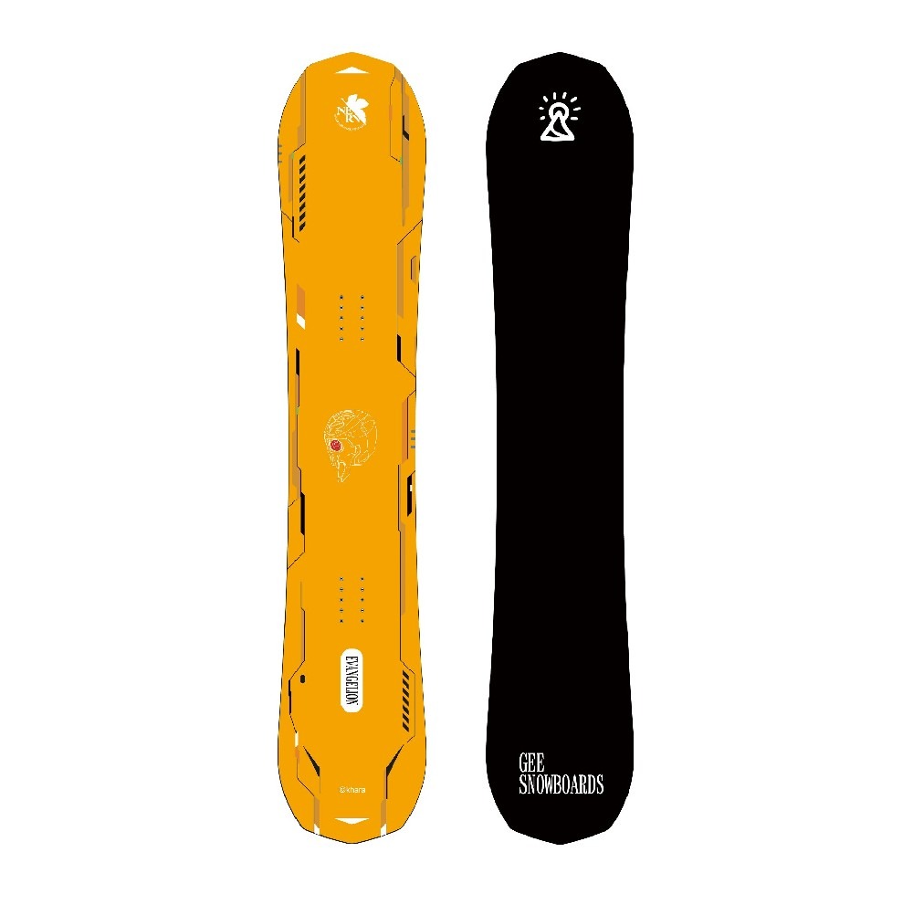 Gee Snowboards × Evangelion Unit-00 Snowboard - top sheet
