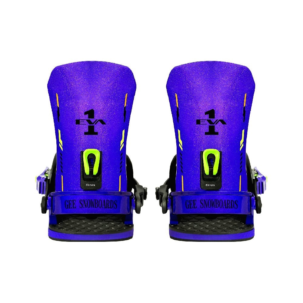 Gee Snowboards × Evangelion Unit-01 Snowboard Binding - back