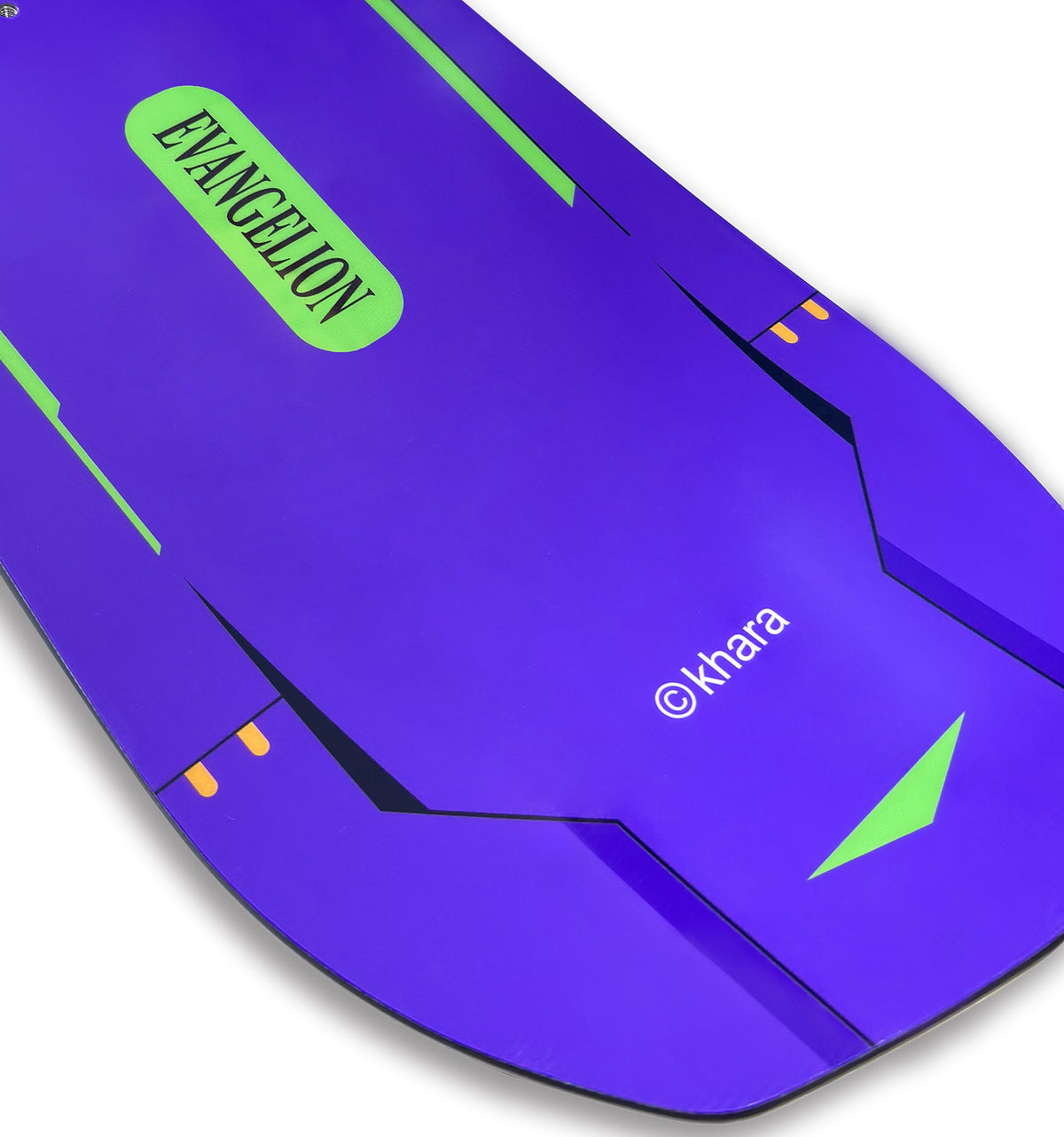 Gee Snowboards × Evangelion Unit-01 Snowboard - tip detail