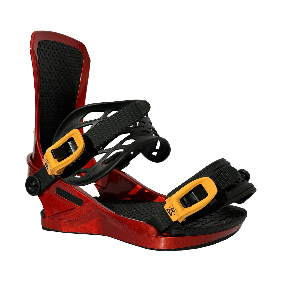 Gee Snowboards × Evangelion Unit-02 Snowboard Binding - three-quarter view