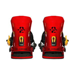 Gee Snowboards × Evangelion Unit-02 Snowboard Binding - back