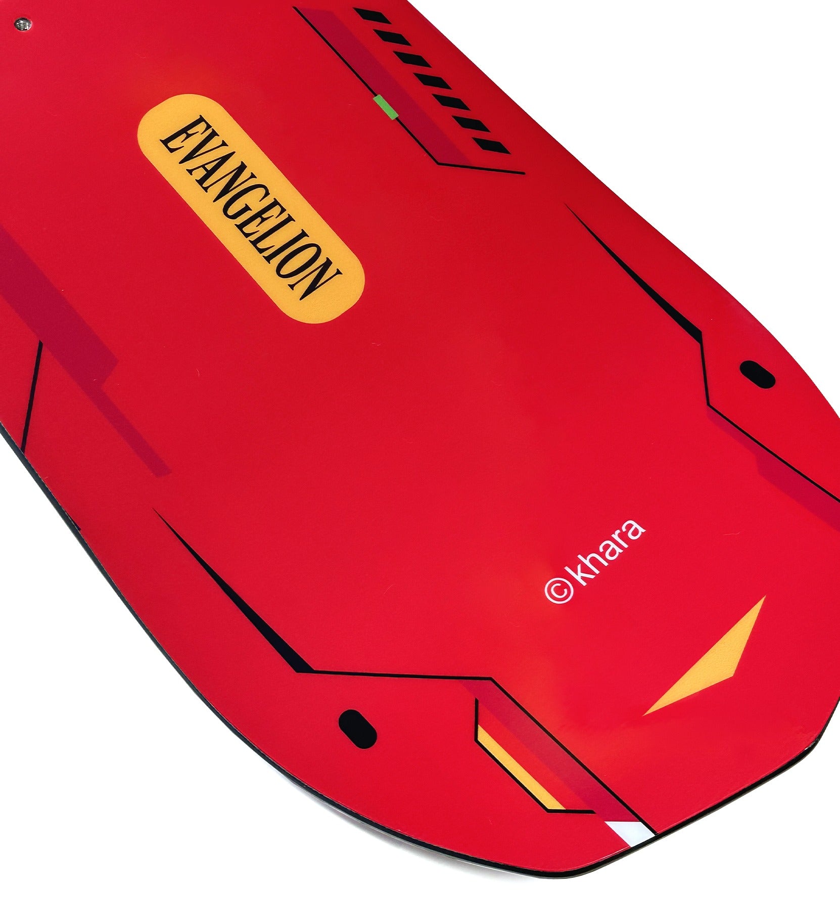 Gee Snowboards × Evangelion Unit-02 Snowboard - tip detail
