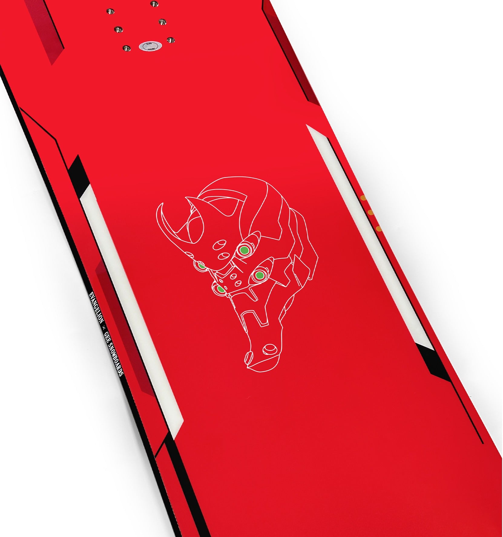 Gee Snowboards × Evangelion Unit-02 Snowboard - topsheet detail