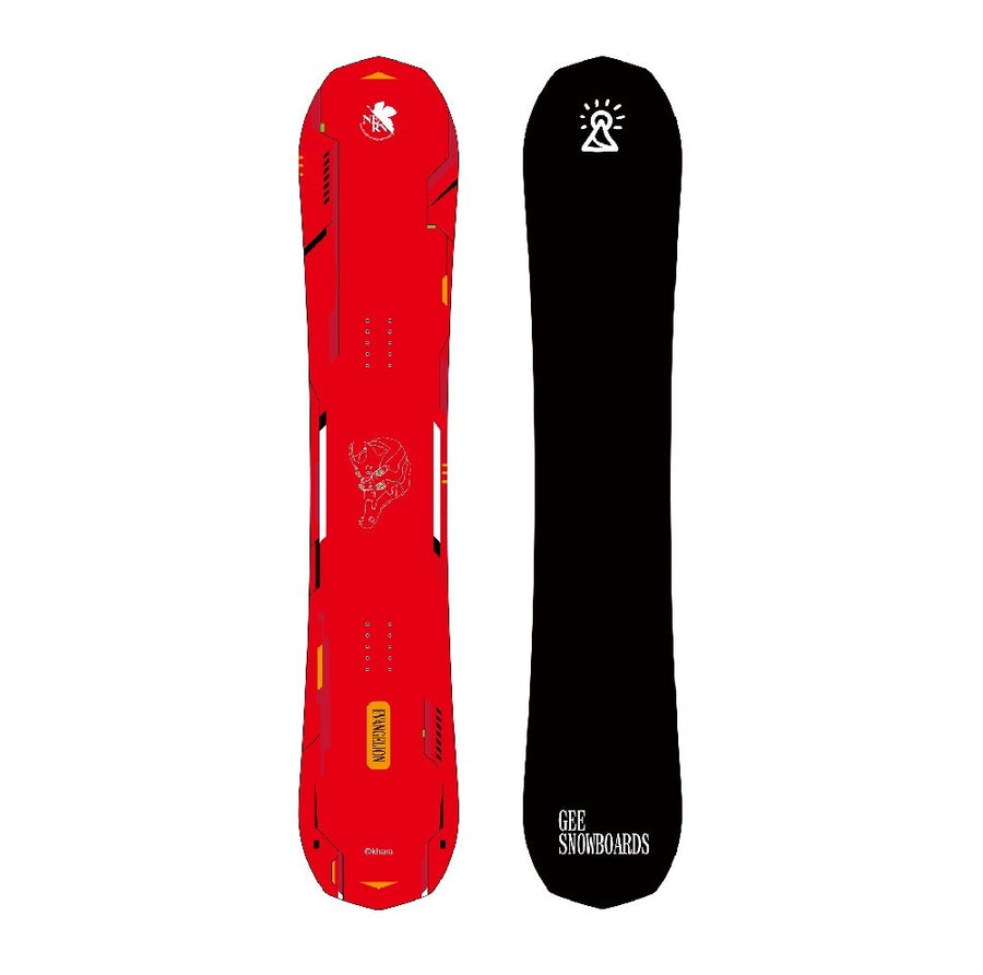 Gee Snowboards × Evangelion Unit-02 Snowboard - top sheet
