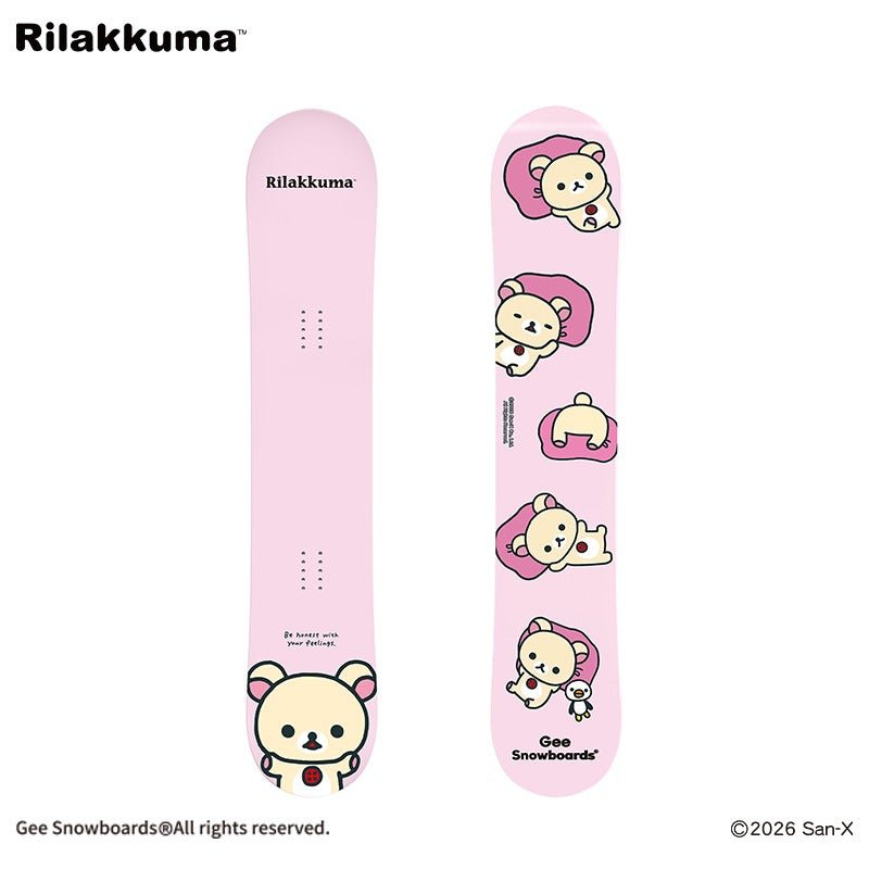 Gee Snowboards × Rilakkuma Snowboard - Korilakkuma - top sheet