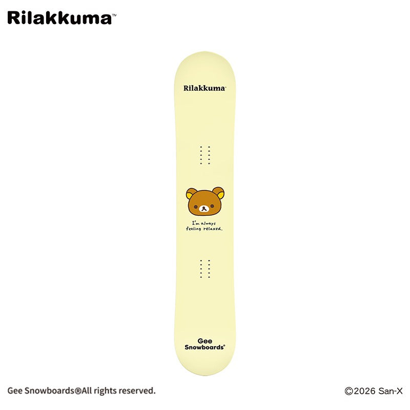 Gee Snowboards × Rilakkuma Snowboard - Rilakkuma - top sheet