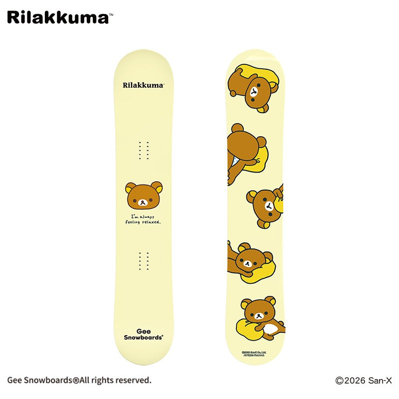 Gee Snowboards × Rilakkuma Snowboard - Rilakkuma - top sheet