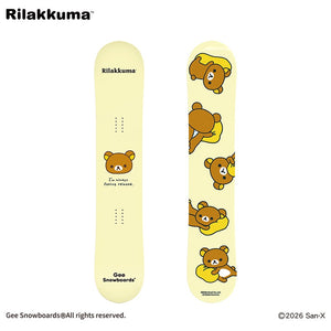 Gee Snowboards × Rilakkuma Snowboard - Rilakkuma - top sheet
