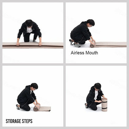 Naturehike Square Self Inflatable Sleeping Pad 3cm Double Beige