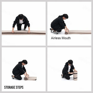 Naturehike Square Self Inflatable Sleeping Pad 3cm Double Beige