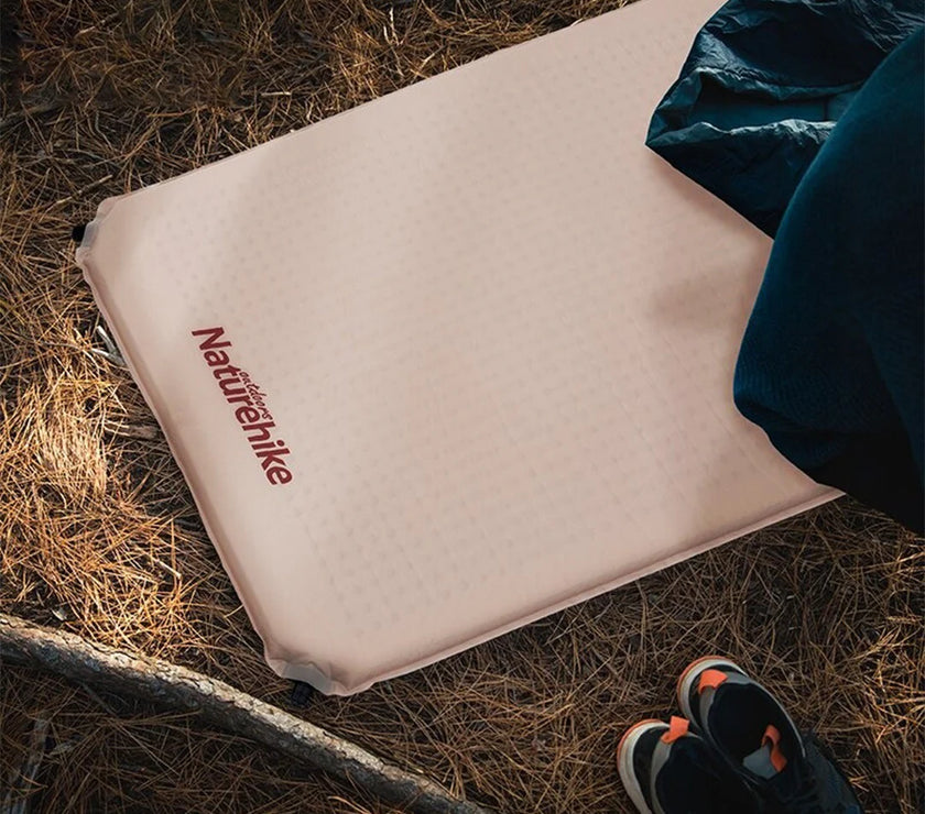 Naturehike Square Self Inflatable Sleeping Pad 3cm Double Beige