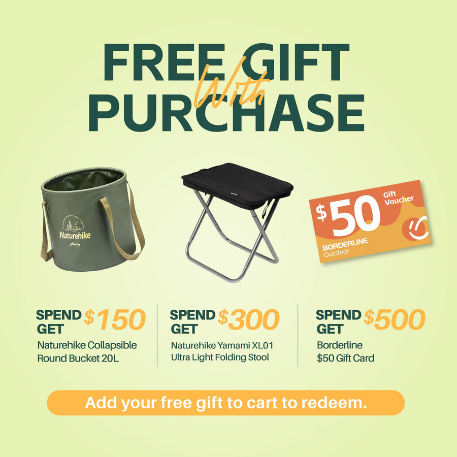 Free gift with purchase - spend $150/$300/$500 tiers