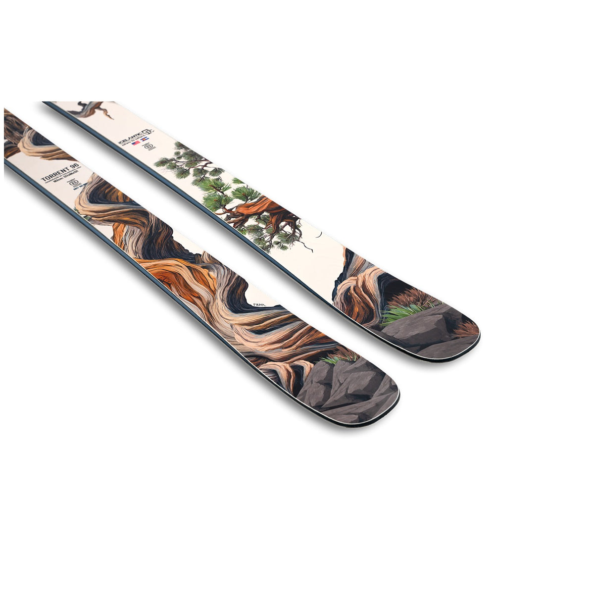 Icelantic Torrent 96 Skis - Men's - tail detail
